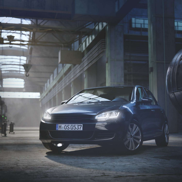 OSRAM XENARC LEDriving Tagfahrlicht Scheinwerfer für VW Golf 6 08-12 schwarz/chrom